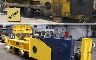 Coil Transfer Car Rebuild Before and After | Delta Steel Technologies